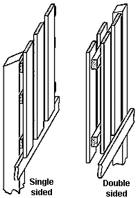 Single and double sided vertical board fencing