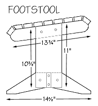 Adirondack Footstool