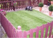 Artificial grass garden