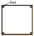 plan view of stackable wood compost bin